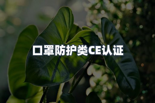 口罩防护类CE认证