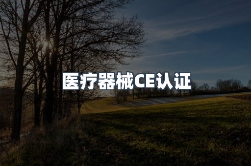 医疗器械CE认证